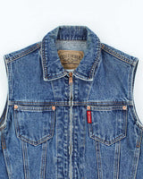 Vintage 2000's Columbia Dark Wash Denim Gilet - S