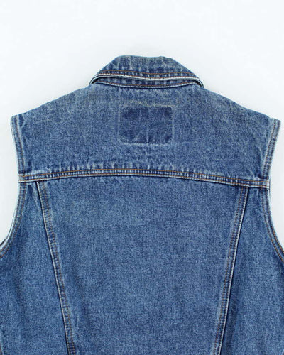 Vintage 2000's Columbia Dark Wash Denim Gilet - S