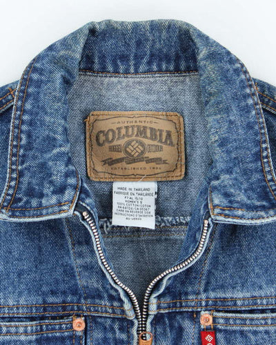 Vintage 2000's Columbia Dark Wash Denim Gilet - S