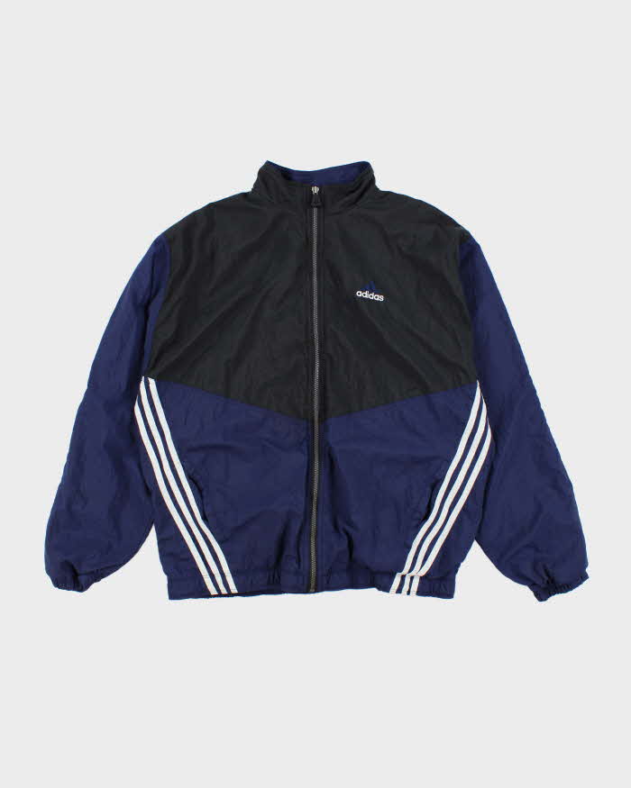 Vintage Y2K Adidas Embroidered Logo Windbreaker Jacket - L