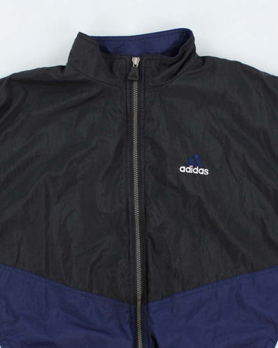 Vintage Y2K Adidas Embroidered Logo Windbreaker Jacket - L