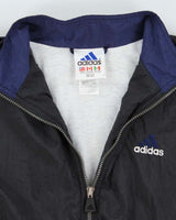 Vintage Y2K Adidas Embroidered Logo Windbreaker Jacket - L