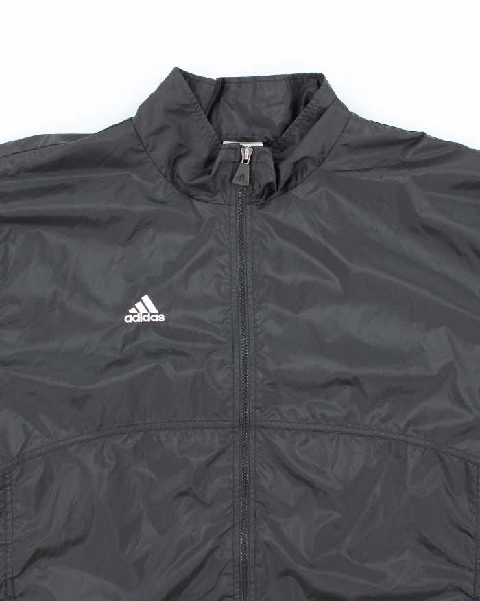 Vintage Y2K Adidas Three Striped Windbreaker Jacket - XL
