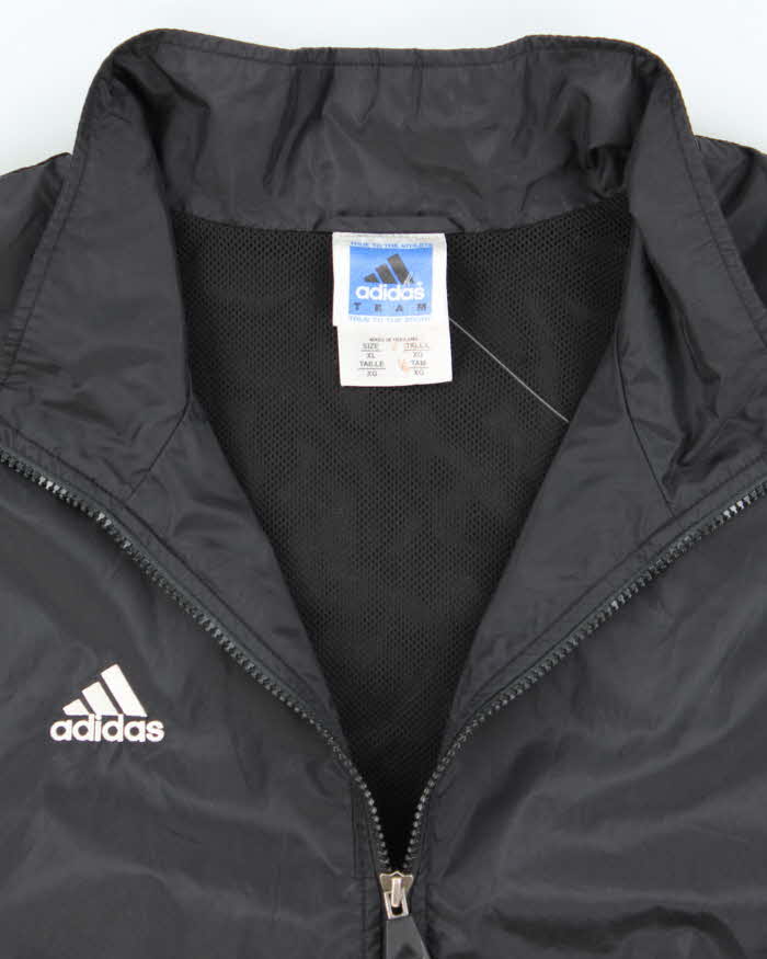 Vintage Y2K Adidas Three Striped Windbreaker Jacket - XL