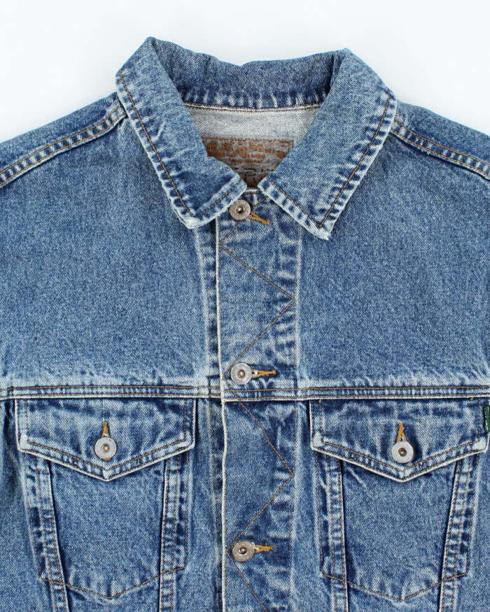 Vintage Y2K Esprit Dark Wash Denim Gilet Jacket - L