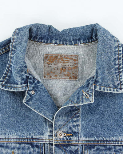 Vintage Y2K Esprit Dark Wash Denim Gilet Jacket - L