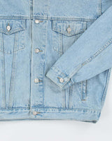 Vintage 90's Looney Tunes Embroidered Light Wash Denim Jacket - M