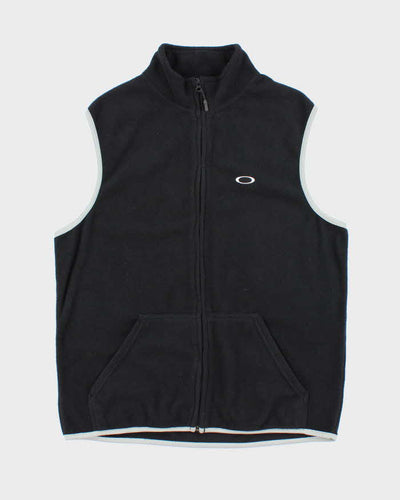 Vintage 2000's Oakley Embroidered Logo Fleece Gilet Jacket - S