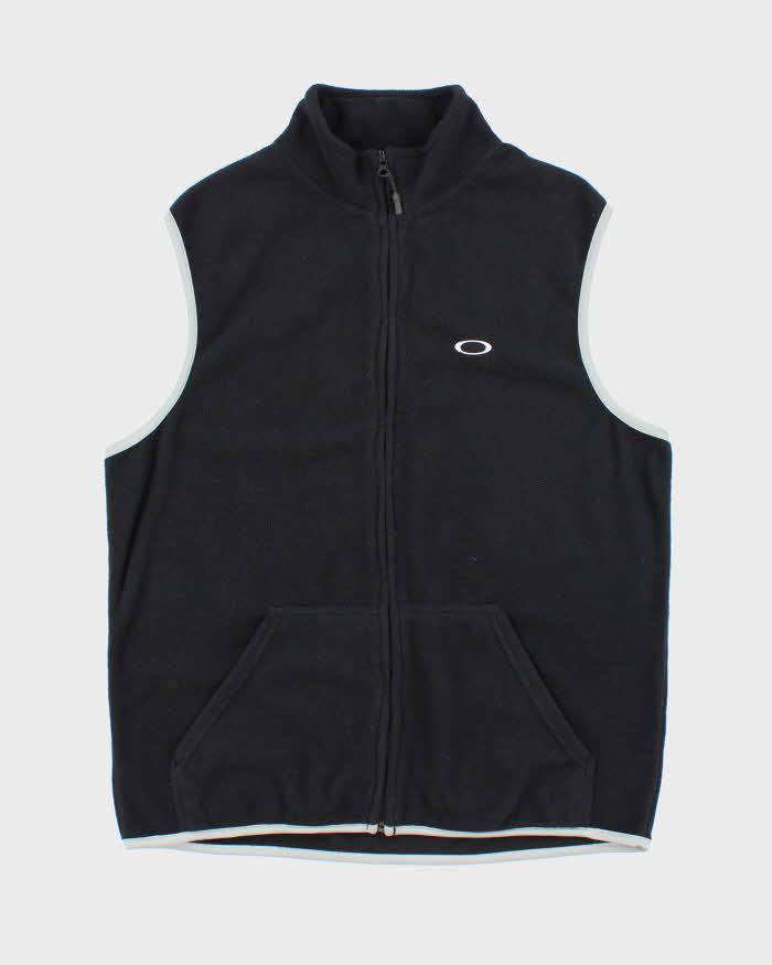 Vintage 2000's Oakley Embroidered Logo Fleece Gilet Jacket - S