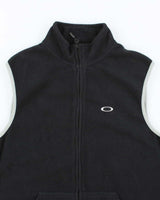 Vintage 2000's Oakley Embroidered Logo Fleece Gilet Jacket - S