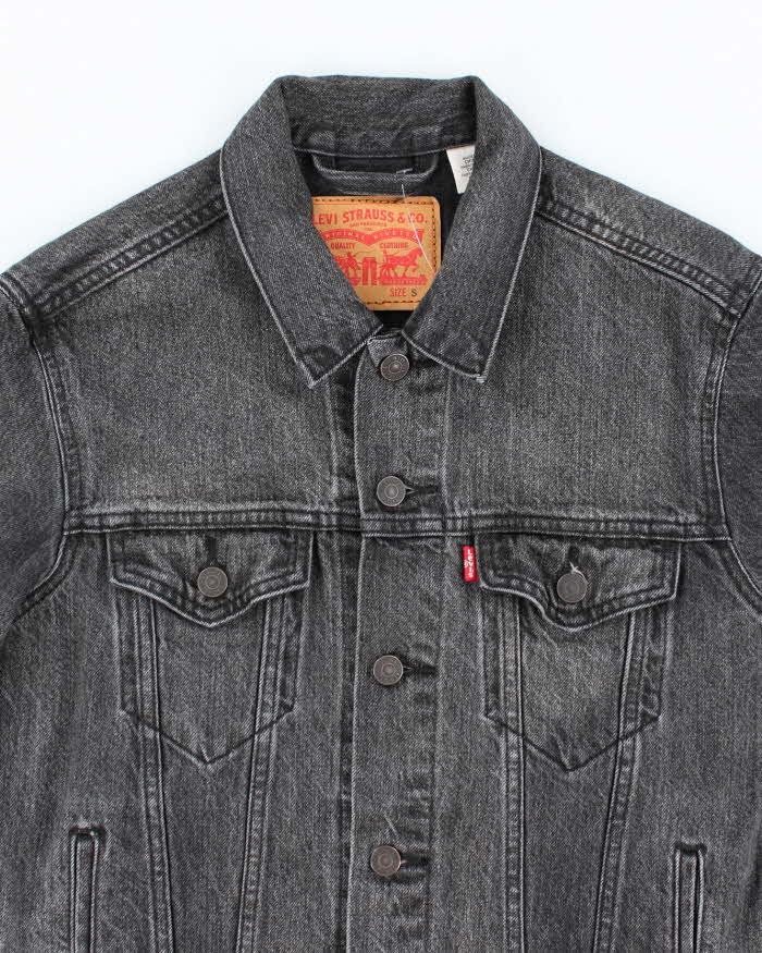 Vintage 2000's Levi's Grey Stone Wash Denim Jacket - S