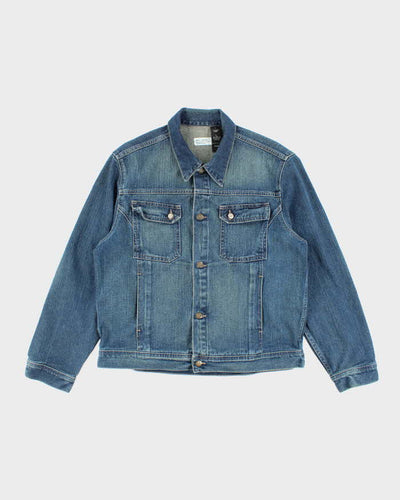 Vintage Y2K DKNY Dark Wash Oversized Denim Shirt - L