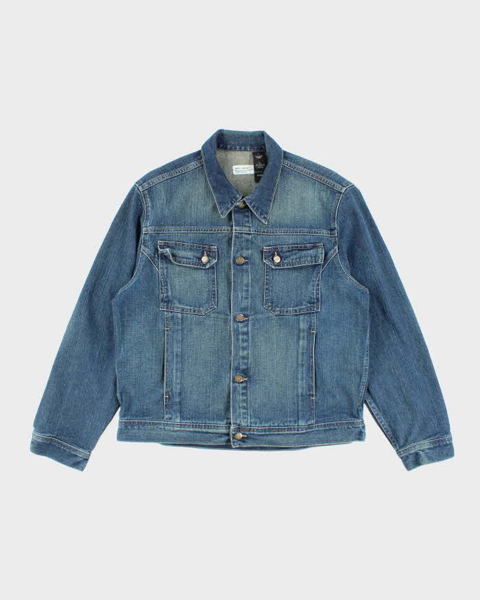 Vintage Y2K DKNY Dark Wash Oversized Denim Shirt - L