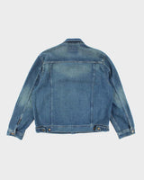 Vintage Y2K DKNY Dark Wash Oversized Denim Shirt - L