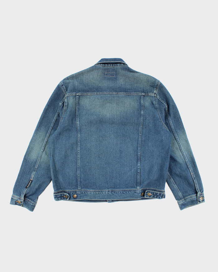 Vintage Y2K DKNY Dark Wash Oversized Denim Shirt - L