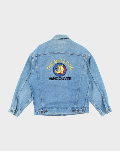 Vintage 2000's The Bulldog Vancouver Embroidered Denim Jacket - S