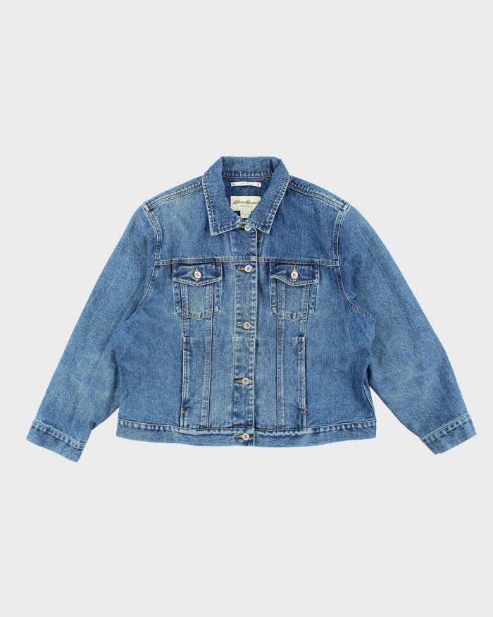 Vintage Y2K Eddie Bauer Dark Wash Denim Jacket - M
