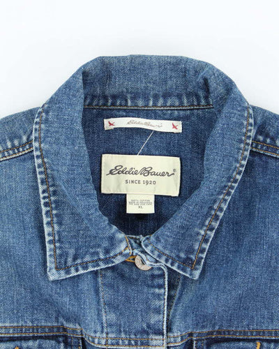 Vintage Y2K Eddie Bauer Dark Wash Denim Jacket - M