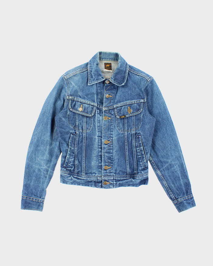 Vintage 80's Lee Dark Wash Denim Jacket - S