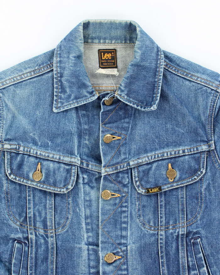 Vintage 80's Lee Dark Wash Denim Jacket - S