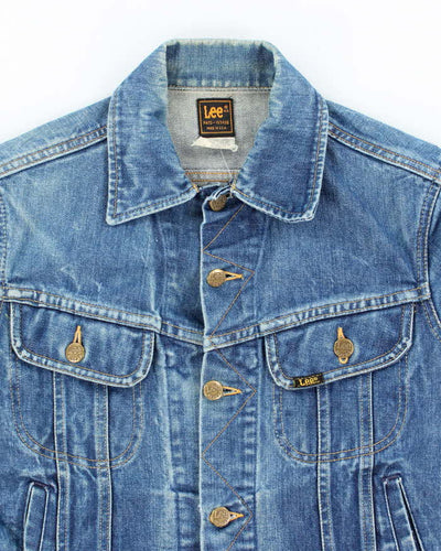 Vintage 80's Lee Dark Wash Denim Jacket - S