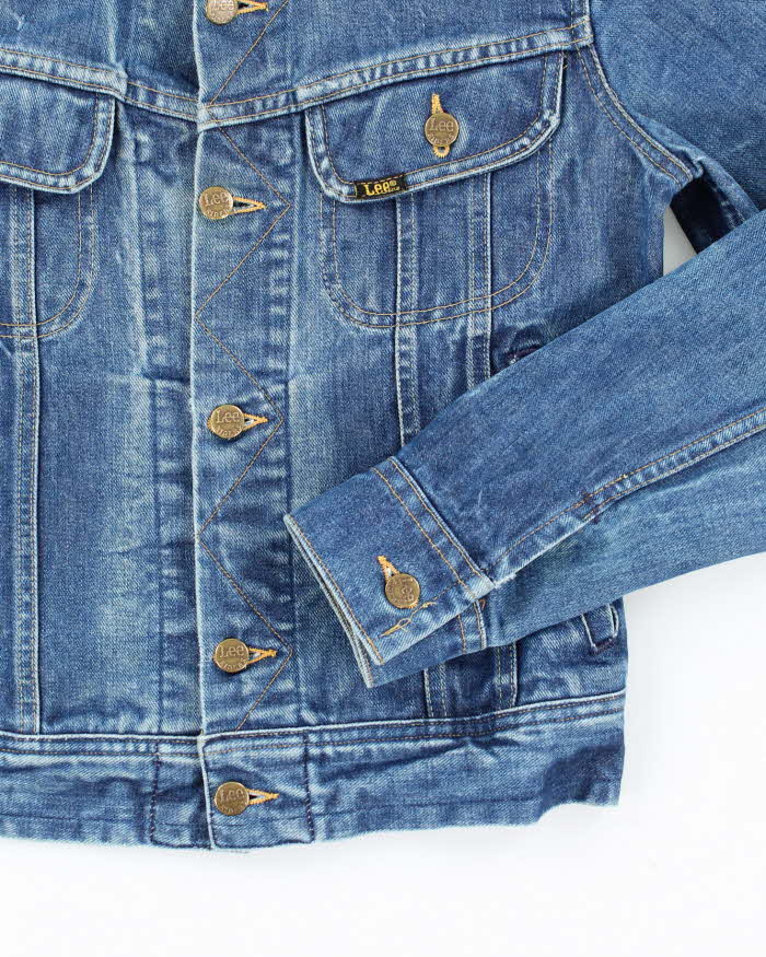 Vintage 80's Lee Dark Wash Denim Jacket - S