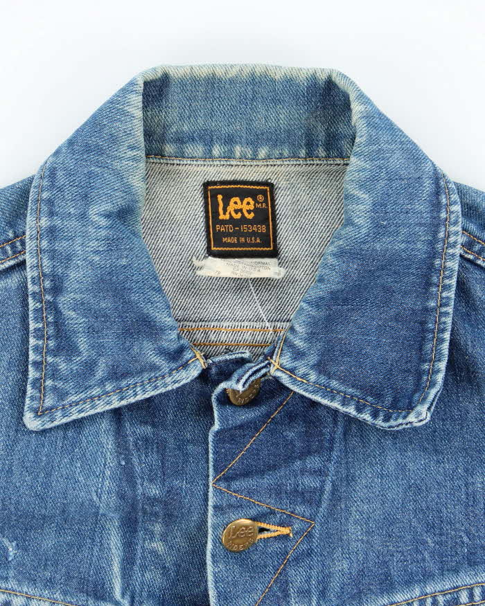 Vintage 80's Lee Dark Wash Denim Jacket - S