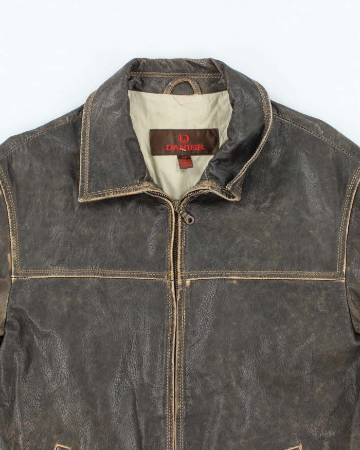 Vintage Danier Brown Leather Jacket - L