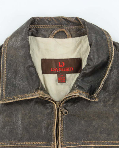 Vintage Danier Brown Leather Jacket - L