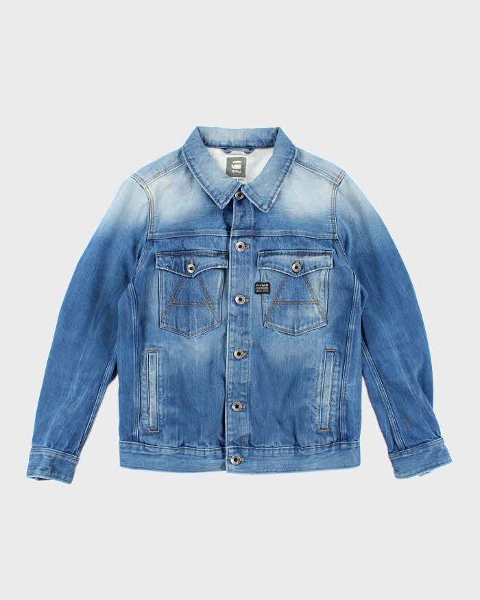 Vintage Y2K G-Star Raw Medium Wash Denim Jacket - L
