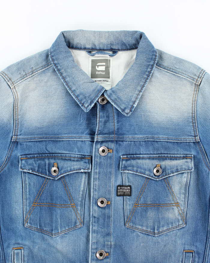 Vintage Y2K G-Star Raw Medium Wash Denim Jacket - L