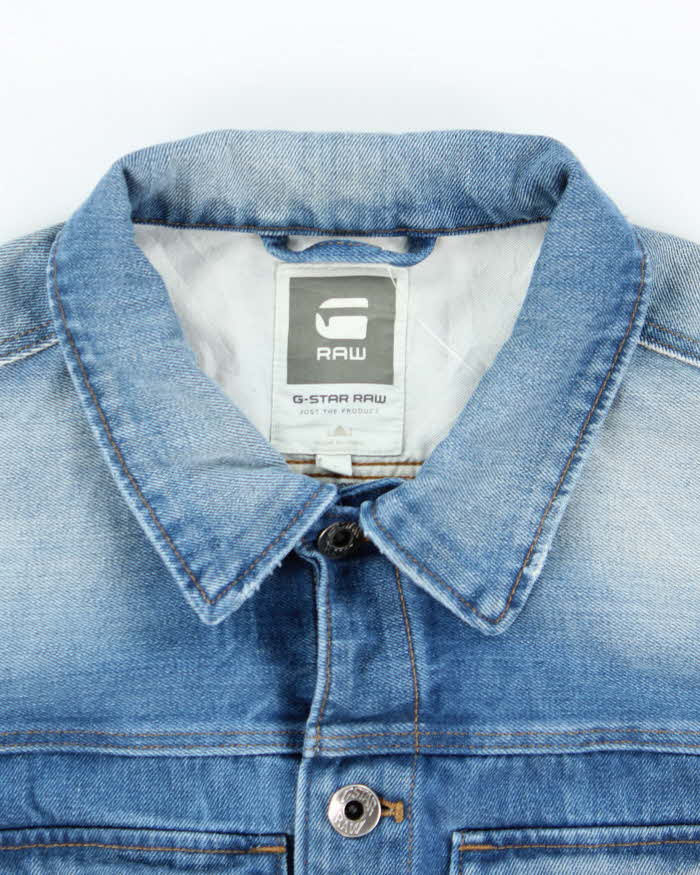 Vintage Y2K G-Star Raw Medium Wash Denim Jacket - L
