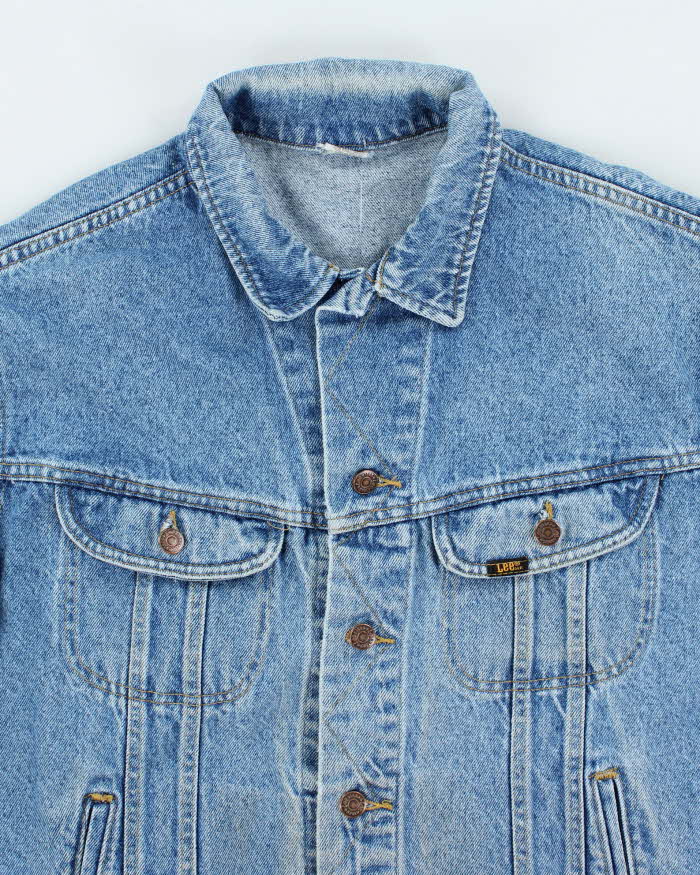 Vintage 90's Lee Oversized Medium Wash Denim Jacket - L
