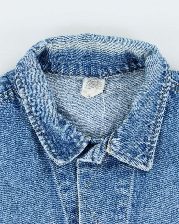Vintage 90's Lee Oversized Medium Wash Denim Jacket - L