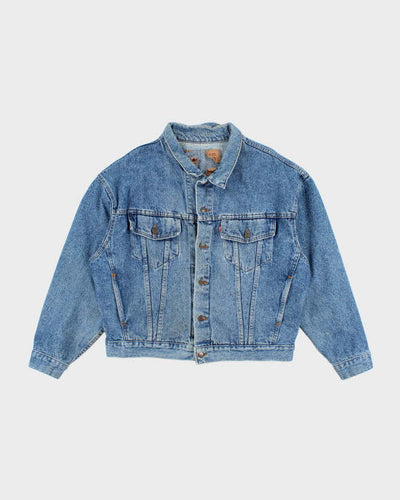 Vintage 90's Levi's Boxy Medium Wash Denim Jacket - L