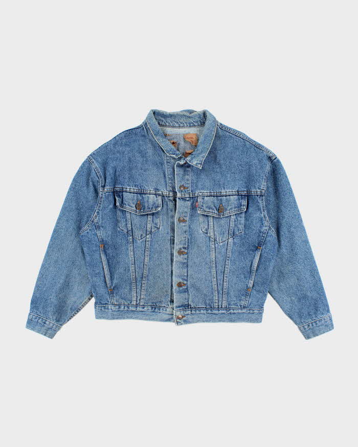 Vintage 90's Levi's Boxy Medium Wash Denim Jacket - L