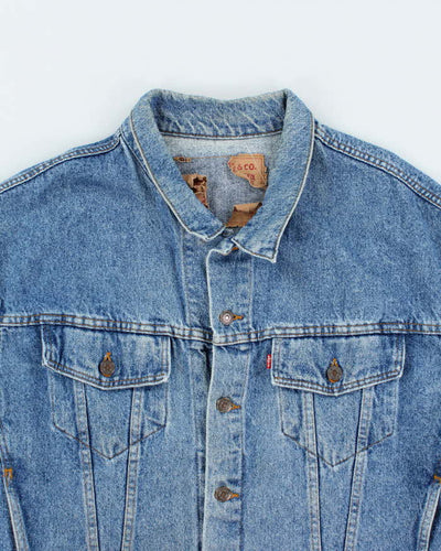 Vintage 90's Levi's Boxy Medium Wash Denim Jacket - L