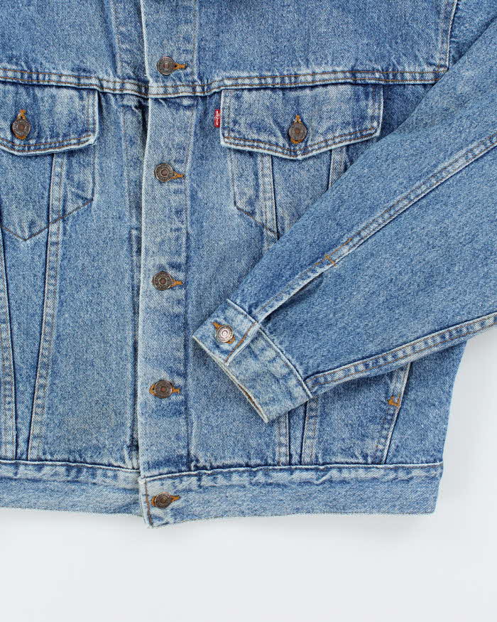 Vintage 90's Levi's Boxy Medium Wash Denim Jacket - L