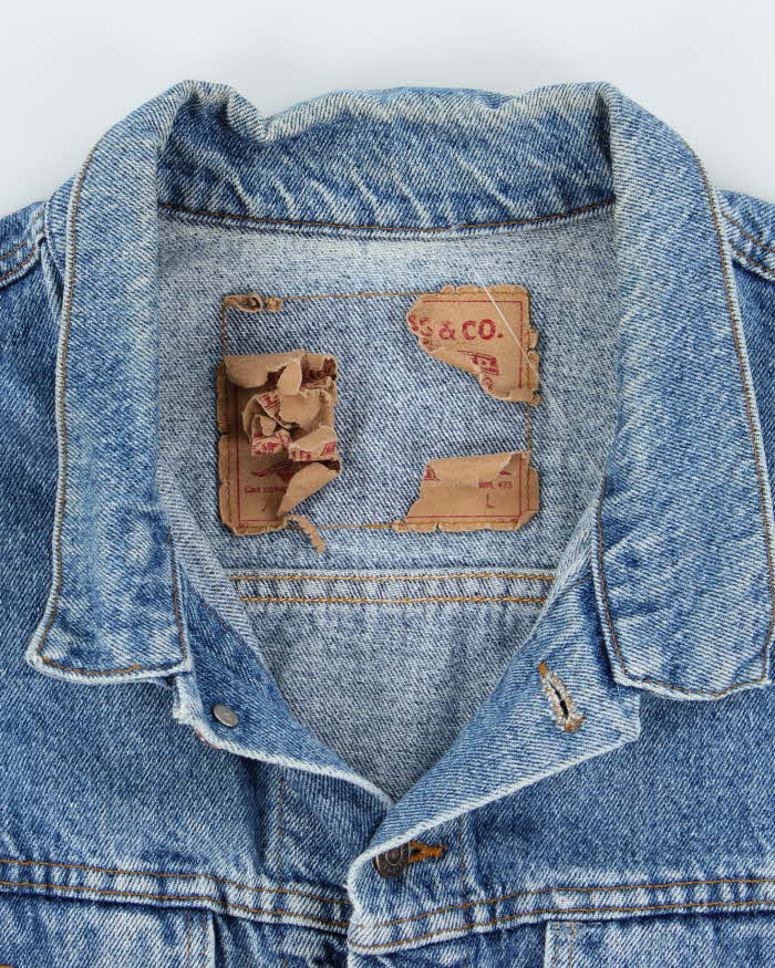 Vintage 90's Levi's Boxy Medium Wash Denim Jacket - L