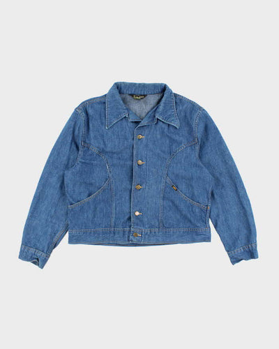 Vintage 80's Lee Medium Wash Lightweight Denim Jacket - XL