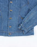 Vintage 80's Lee Medium Wash Lightweight Denim Jacket - XL