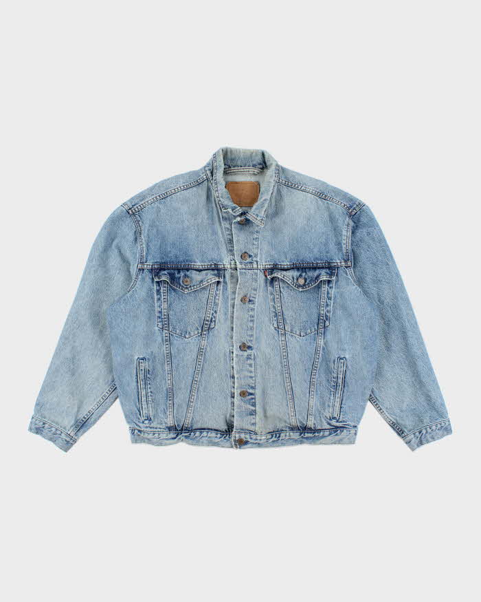 Vintage 90's Levi's Oversized Light Wash Denim Jacket - XL