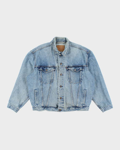 Vintage 90's Levi's Oversized Light Wash Denim Jacket - XL