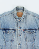 Vintage 90's Levi's Oversized Light Wash Denim Jacket - XL