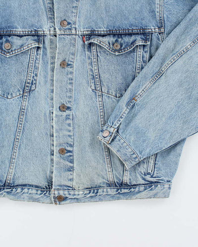 Vintage 90's Levi's Oversized Light Wash Denim Jacket - XL