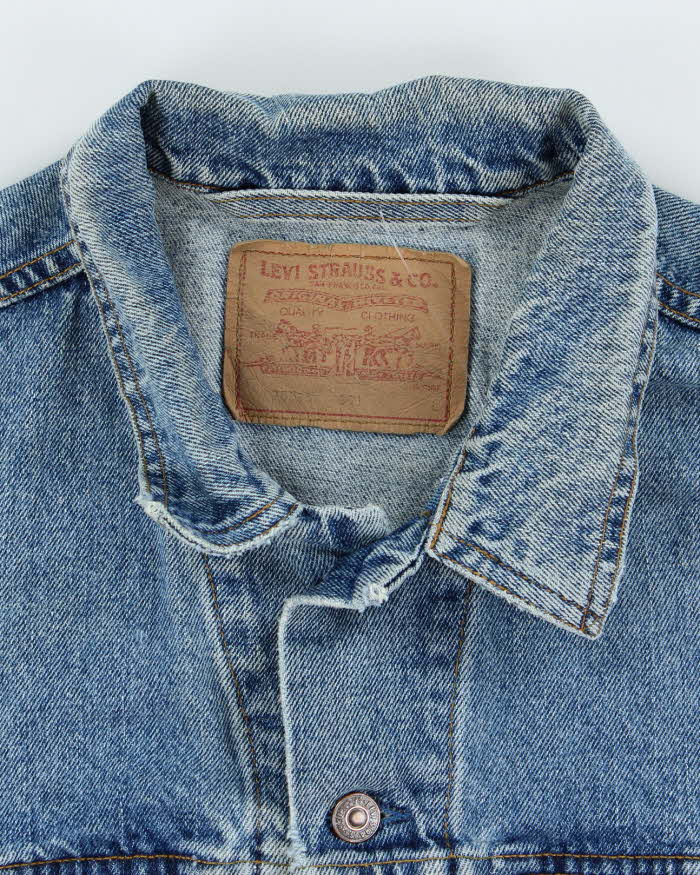 Vintage 90's Levi's Medium Wash Boxy Denim Jacket - L