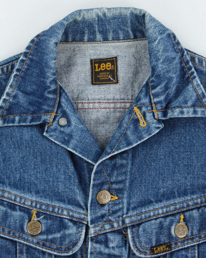 Vintage 90's Lee Dark Wash Denim Jacket - XS