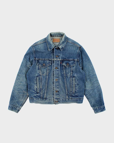 Vintage 90's Levi's Dark Wash Faded Denim Jacket - L