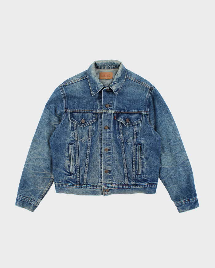 Vintage 90's Levi's Dark Wash Faded Denim Jacket - L