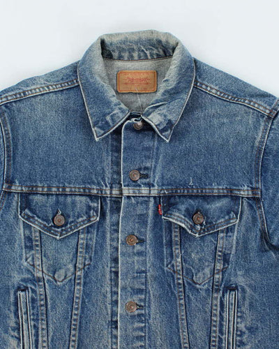 Vintage 90's Levi's Dark Wash Faded Denim Jacket - L